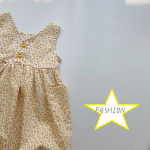 Nouvelle Robe d'été coréenne 2022 pour enfants, jupe sans manches à motif floral pour bébé fille - Product Image 6