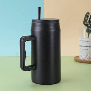 Vaso Gigante de 50 Oz con Pajita, Termo de Acero Inoxidable 304 con Aislamiento al Vacío, Gran Capacidad, Asa Portátil, Vaso para Auto - Product Image 5