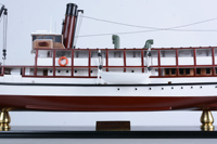 Maquettes de bateaux de croisière Earnslaw en bois de cèdre peintes à la main sur mesure |   Cadeau de vacances autonome de la marque OMH, origine Vietnam