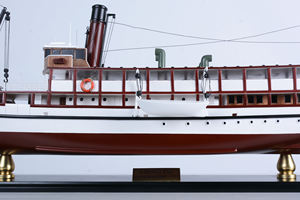 Modèles réduits de bateaux de croisière Earnslaw peints à la main personnalisés | Fabricant de modèles de bateaux décoratifs OEM ODM - Product Image 2