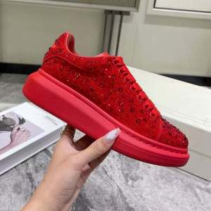 Zapatos de Diseñador de Lujo para Hombre, Zapatos Deportivos Rojos de Alta Calidad con Diamantes, Zapatos Casuales para Caminar, Zapatillas de Moda - Product Image 2