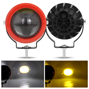 Grande lentille en verre led projecteur blanc jaune lumière Laser entraînement externe moto led projecteur pour voiture - Product Image 5