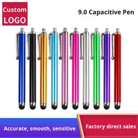 Stylet capacitif léger en métal pour téléphone portable et tablette avec contrôle tactile gratuit et logo personnalisable