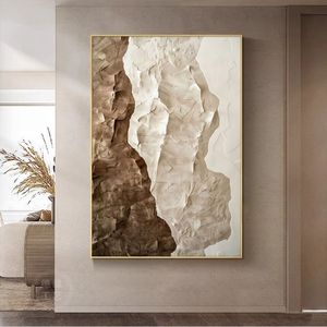 Tùy Chỉnh Hiện Đại Tường Nghệ Thuật Cảnh Quan Sóng Sơn Vẽ Tay Trừu Tượng Dày Kết Cấu Vải Sơn Dầu Cho Phòng Khách Trang Trí Nội Thất - Product Image 2