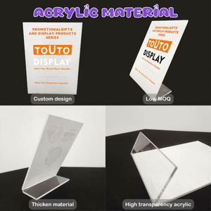 Custom Logo Acrylic NFC Wedding Reception <b>Table</b> Sign Stand - Product Image 3