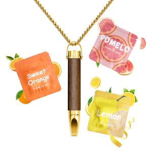 カスタムフレーバー木製無煙マウス用ニコチンフリー精油吸入器、呼吸しやすい禁煙スティックコア - Product Image 1