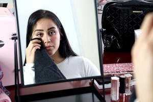 <span class=keywords><strong>Panno</strong></span> Struccante 100% Cotone Morbido ad Asciugatura Rapida Asciugamano <span class=keywords><strong>per</strong></span> Viso e Mani, 33 x 33 cm - Product Image 3