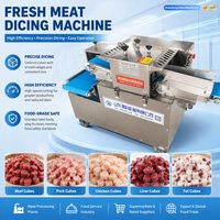 Automatische versvlees snijmachine industriële vleeskubus snijmachine voor rundvlees varkensvlees kip verwerkingsfabriek