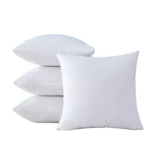 16x16 18x18 Hypoallergenic Polyester Throw Pillow Inserts Microfiber Filled Bed Sofa Pillows Square Cushion