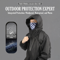 Veste imperméable d'hiver décontractée personnalisée pour la randonnée et la chasse - Veste technique Gorpcore tendance pour la protection contre la pluie