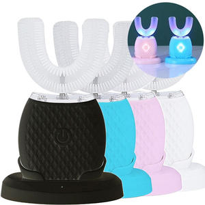 Cepillo de dientes eléctrico sónico blanqueador de dientes completamente automático de silicona suave ultrasónica en forma de U más vendido - Product Image 1