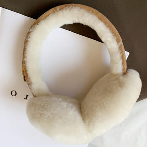 Di alta qualità per giovani signore in pelliccia di <span class=keywords><strong>agnello</strong></span> copricetto in tinta unita orecchio muffola in pelliccia calda - Product Image 2