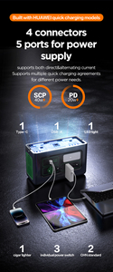 PISEN INV 1000W DC/DC Converter PHYLION 48V Inversor de arranque automático Generadores Salida dual para cortes de energía en el hogar Batería e-Bike - Product Image 6