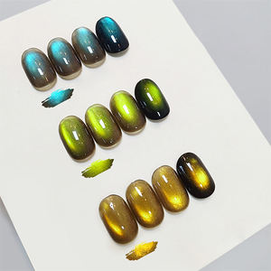 Cat Eye Series Colors 15ML Private Label Purple Cat Eye Gel Polish <b>Set</b> 3 Colors Long Lasting AILANUO 2026 New Arrival - Product Image 1