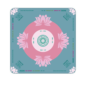 Tapete de Mahjong de Lujo Esme con Diseño Floral, de Neopreno, Plegable, Portátil, Ecológico, Resistente, para 4 Jugadores - Product Image 6