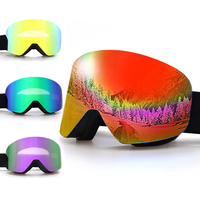 Lunettes de ski photochromiques en gros interchangeables pour snowboard Logo personnalisé
