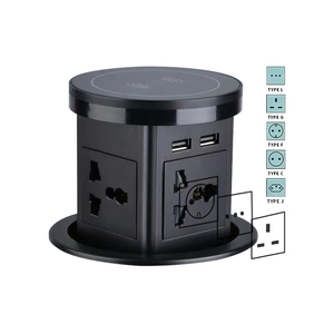 Prise de courant intelligente IP65 avec éclairage LED, charge sans fil, prise USB-C, prise Wifi pour cuisine, maison, bureau, prise française - Product Image 5