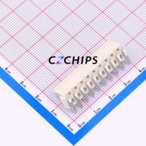 ZX-VH3.96-10PWZ-GW Wire-to-Board Pin Header Bent Lead Through Hole,P=3.96mm Connector 1x10P 3.96mm Right Angle Insert VH - Product Image 2