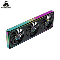 Ventilador de Radiador Integrado AntarcChill Professional de 360 mm, 800-2000 RPM, Control PWM, Ventilador ARGB Enlazable para Refrigeración de PC de Escritorio
