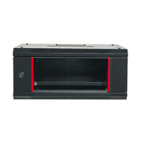 19 pouces 600*450 * 4u 600*600 * 4U Boîtier Telecom Data Wall Box Mini Server Rack Glass Door Small Wall Mount Network Cabinet 6u9u