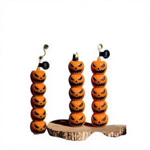 Wholesale Handmade Soy Wax Halloween Pumpkin Shape Cute Mini <b>Long</b>-lasting Scented <b>Candle</b> for Holiday Home Decoration Gift - Product Image 3