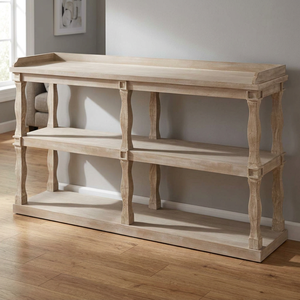 Elegant Antique Solid Wood <b>Console</b> <b>Table</b> with <b>Narrow</b> Design Luxury Finish for Living Room Bedroom Dining Room and Hallway Decor - Product Image 5
