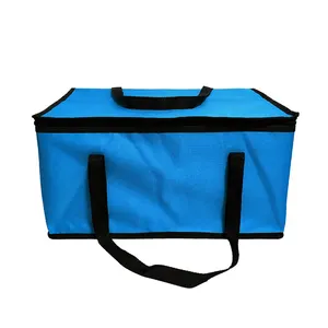 Kotak pendingin belanja tas jinjing dapat dilipat kualitas Premium dapat digunakan kembali ekstra besar
