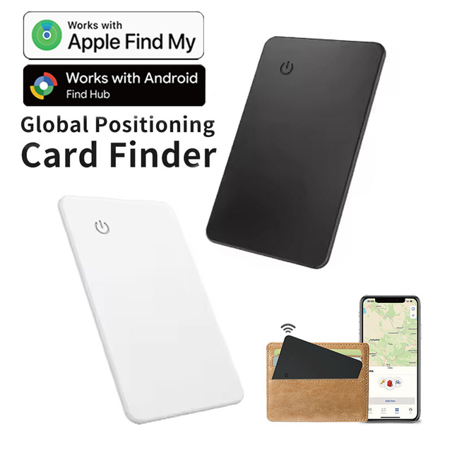 Slim Smart Charge IOS Android Google Wallet Finder Air Tag Find My Device Anti Lost GPS Global Tracker Card Locator for iPhone