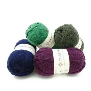 China Wholesale Charmkey 100% Merino Wool Yarn Hand Knitting Yarn for Knitting Scarf and Sweater