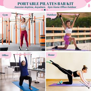 Kit de Barra de Resistencia para Pilates, Portátil y Ecológico, con Barra de Yoga Multifuncional y Hebilla de Ajuste Resistente, en Bolsa - Product Image 5