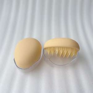 Cepillo de masaje de pelo de mano compacto de fábrica, peine de champú de <span class=keywords><strong>dientes</strong></span> de nailon suave para la cabeza del cuero cabelludo, cojín limpio - Product Image 3