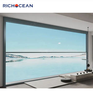 <span class=keywords><strong>หน้าต่าง</strong></span>บานเลื่อนแนวตั้งอลูมิเนียมขนาดใหญ่ RICHOCEAN พร้อมกระจกนิรภัยสองชั้นแบบยกไฟฟ้า - Product Image 4