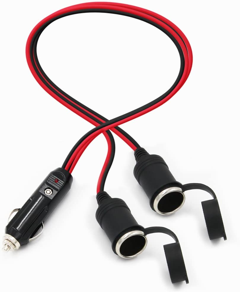 Prolunga Accendisigari Auto 12/24V - Splitter 1 A 2 Con Fusibile E LED - Foto 10