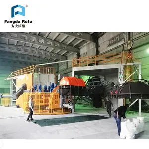 automatic making hdpe floating dock plastic pontoons rotational molding machine