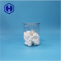 Emballage alimentaire rond de 950 ml, facile à ouvrir, étanche, sans BPA, en PET de qualité alimentaire, pot en plastique vide pour bonbons et en-cas
