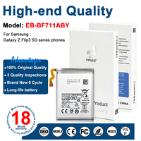 Batterie complète de haute qualité EB-BF711ABY EB-BF712ABY pour Samsung Galaxy Z Flip3 5G Fold Phone, pièces de rechange pour réparation, 3300mAh 3.88V
