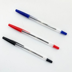 Bolígrafos Promocionales de Escritura Suave, Bolígrafos de Plástico para Oficina y Escuela, Bolígrafos de Punta Redonda de 1.0 mm en Negro, Azul y Rojo - Product Image 4