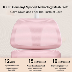 Chaise d'étude ergonomique à double dossier pour enfants avec support lombaire et hauteur réglable pour chambre de garçons et filles et bureau à <span class=keywords><strong>domicile</strong></span> - Product Image 4