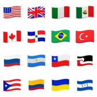 Accessoires de chaussures de drapeau national de divers pays les plus vendus et décorations de chaussures de drapeau populaires pour les breloques de chaussures de fête