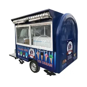 Fast Food Truck With Full Kitchen Customized Food Trailer Cheaper Price