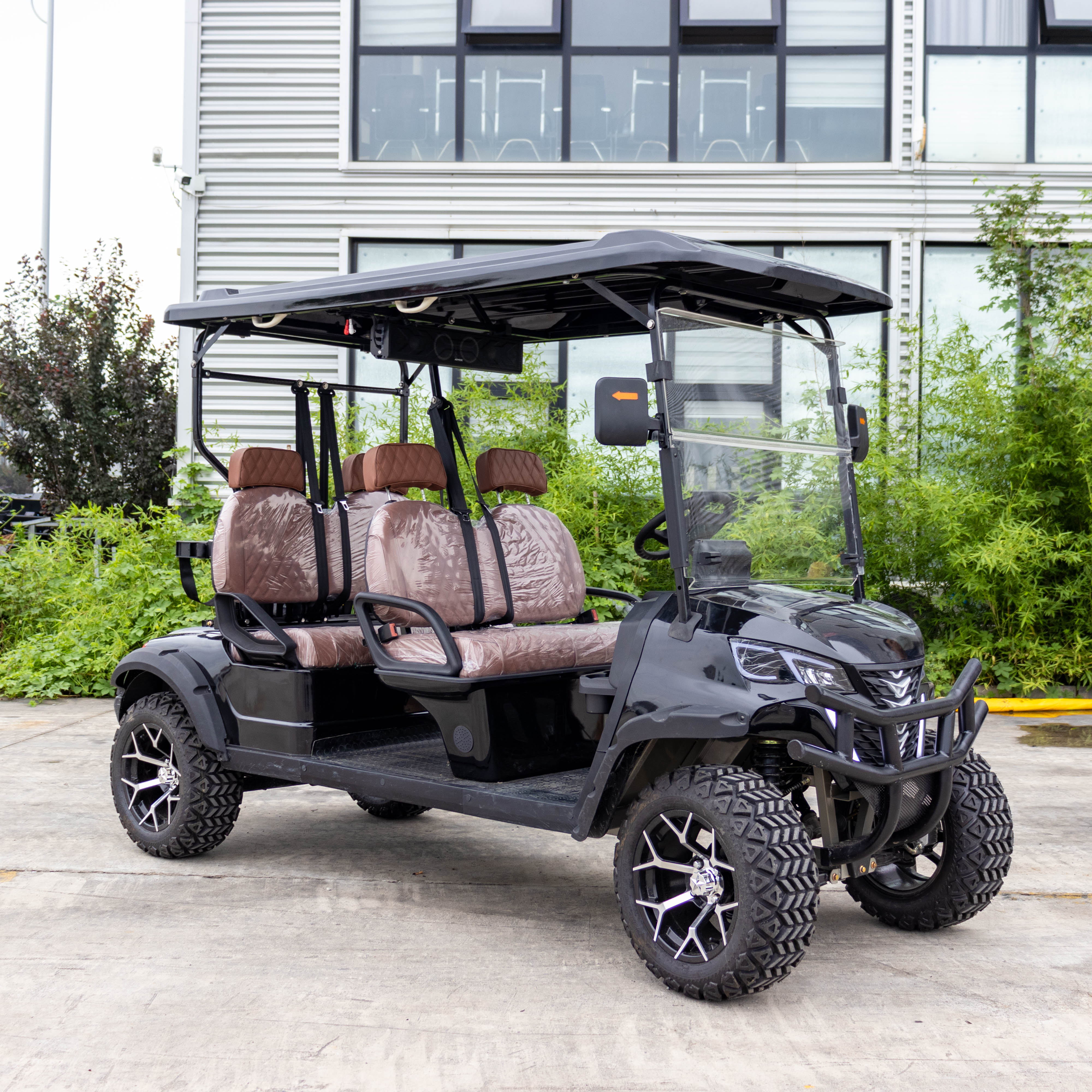 4WD Заводская электрическая тележка для гольфа 4x4 местная внедорожная машина для гольфа уличная легальная литиевая батарея 60/72 В