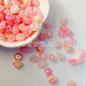 ลูกปัดมุกสองสีรูปดอกคามิเลียขนาด 8 มม. สำหรับทำสร้อยข้อมือ วัสดุ ABS ลูกปัดแบบกระจาย แหล่งกำเนิดอี้หวู่ - Product Image 2