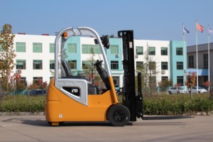 1.6 tấn 1.8 tấn 2 tấn điện ba bánh xe nâng 3 bánh xe nâng truckfor hẹp lối đi 3 điểm xe nâng cho kho - Product Image 5