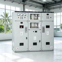 Armoire de commutation électrique blindée en métal (GIS) isolée au gaz avec verrouillage de sécurité, 12 kV KYN28