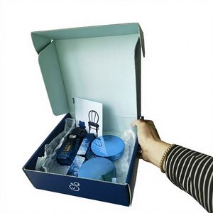 Boîte pliante en carton ondulé en forme d'avion, emballage en papier extra-résistant anti-écrasement, boîte personnalisée pour vêtements d'extérieur, impression couleur intégrale - Product Image 1
