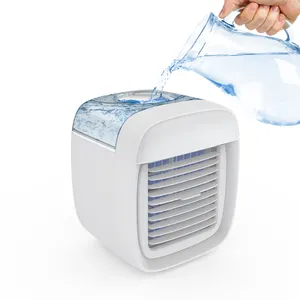 신제품 청소 기계 물을 가진 작은 7 개의 색깔 Led 휴대용 테이블 공기 냉각기 안개 팬
