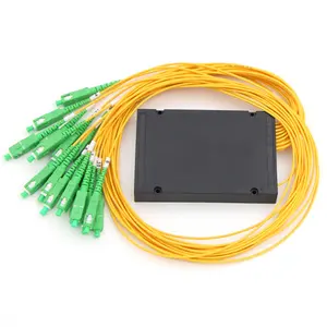 กล่อง ABS ประเภท Splitter PLC 1X16 1X32 SC/APC ตัวเชื่อมต่อไฟเบอร์ออปติก PLC Splitter