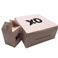 Boîte à gâteau en papier enduit de qualité alimentaire, emballage de boulangerie personnalisé imprimé pour les gâteaux de mousse, les gâteaux d'anniversaire et les gâteaux de mariage