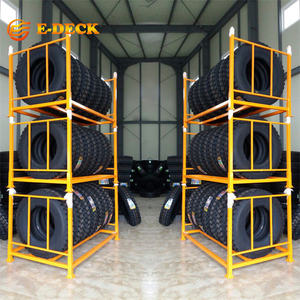 מערכת מדפים מתכתית מתקפלת מתכווננת, עשויה פלדה חזקה ועמידה, ניתנת לערום, לאחסון כבד. - Product Image 4