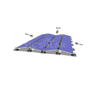 Support solaire à ballast pour toit plat en béton, montage est-ouest - Product Image 6